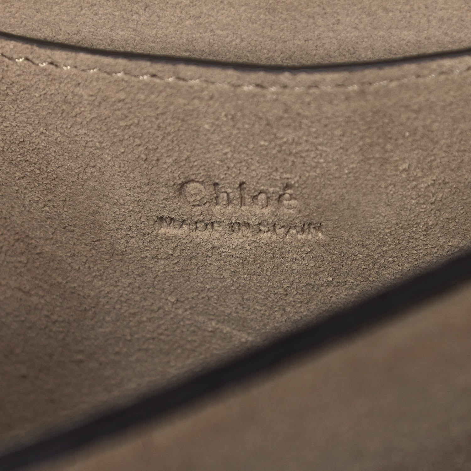 Chloe Suede Calfskin Small Faye Shoulder Bag Motty Grey 8 of 10
