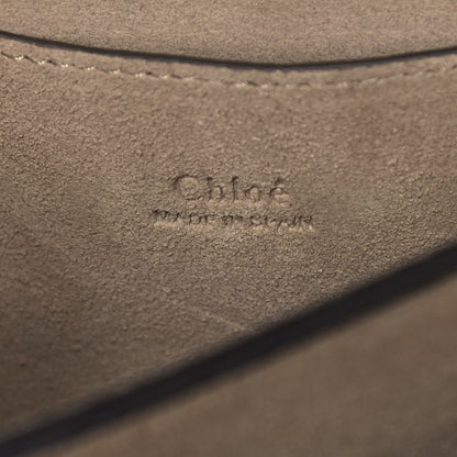 Chloe Suede Calfskin Small Faye Shoulder Bag Motty Grey 8 of 10