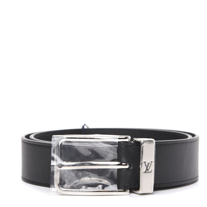 Louis Vuitton Calfskin 35mm Pont Neuf Belt 75 30 Black 1 of 6