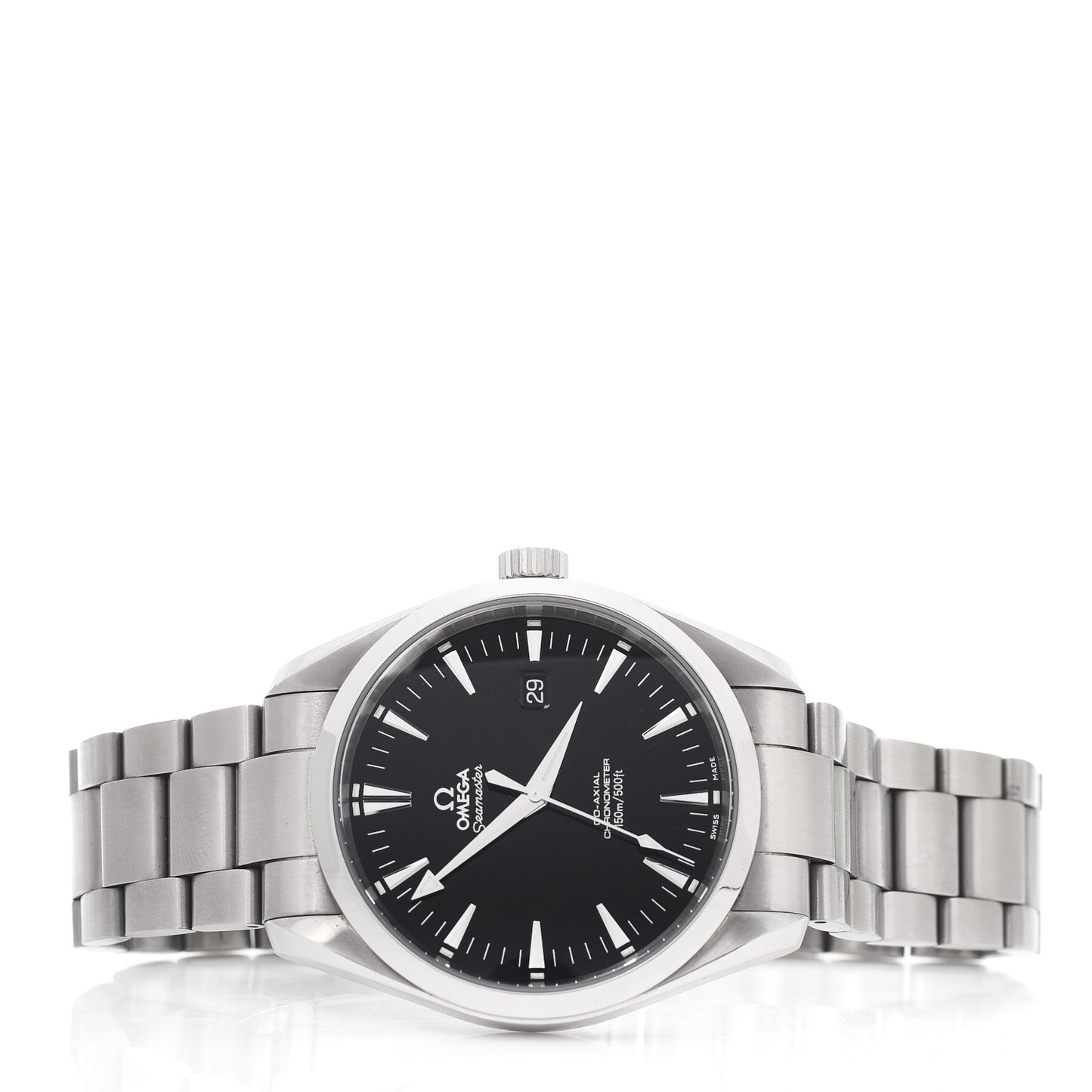 Stainless Steel 42mm Seamaster Aqua Terra Co-Axial Chronometer Automatic Watch Black 2502.50.00