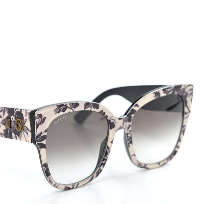 Gucci Acetate Herbarium Print Square Frame Sunglasses GG0059S White 7 of 7