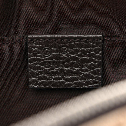 Gucci Monogram Dollar Calfskin Belt Bag Beige Ebony Testa di Moro Marrone Scuro 6 of 11