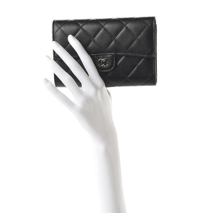 Chanel Caviar Quilted Small Flap Wallet Black 2 of 10