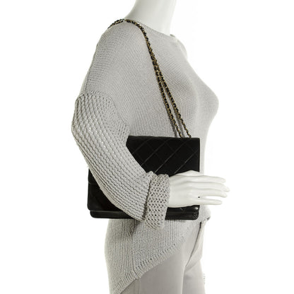 Chanel Lambskin Quilted Medium Golden Class Flap Black 2 of 8