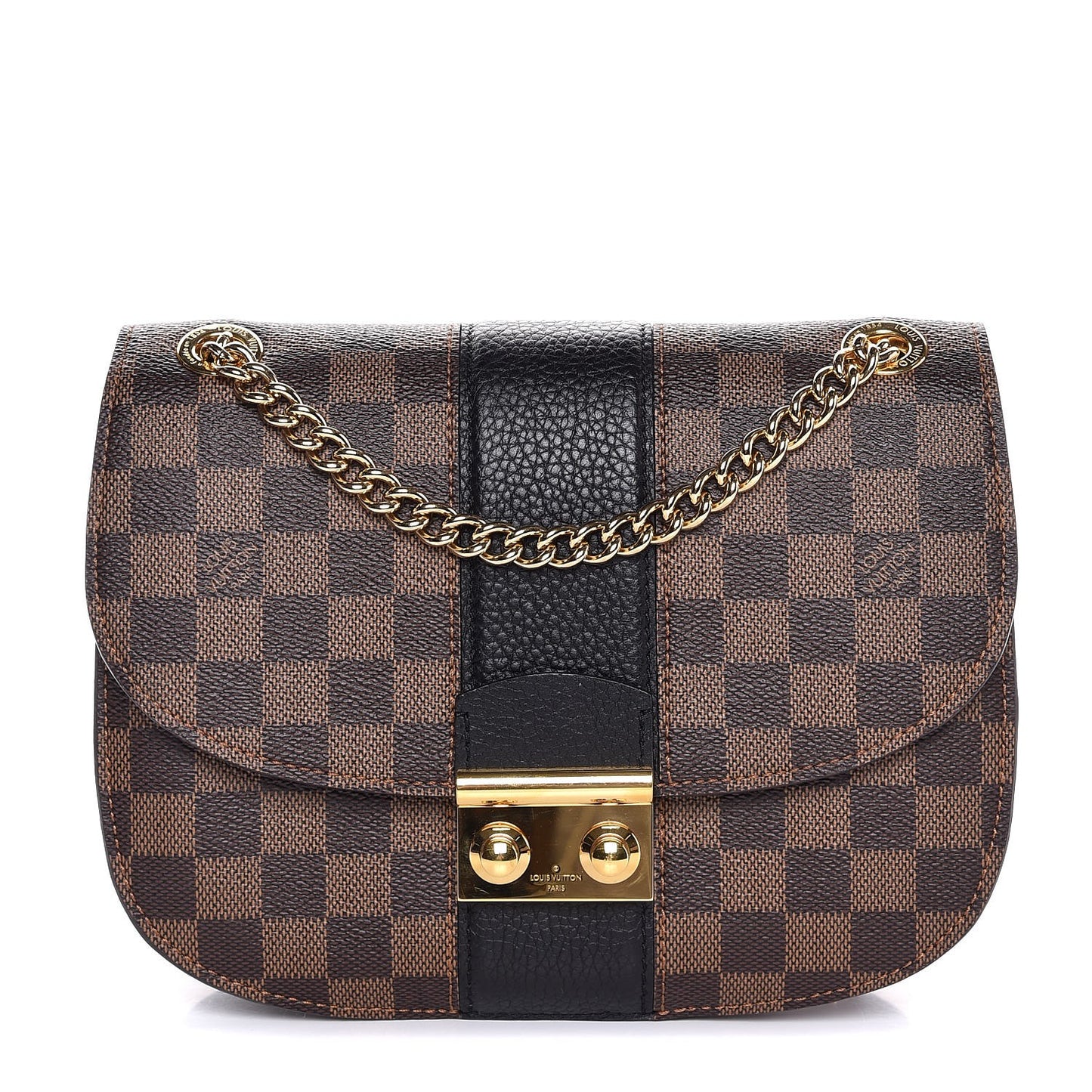 Damier Ebene Cuir Taurillon Wight Black