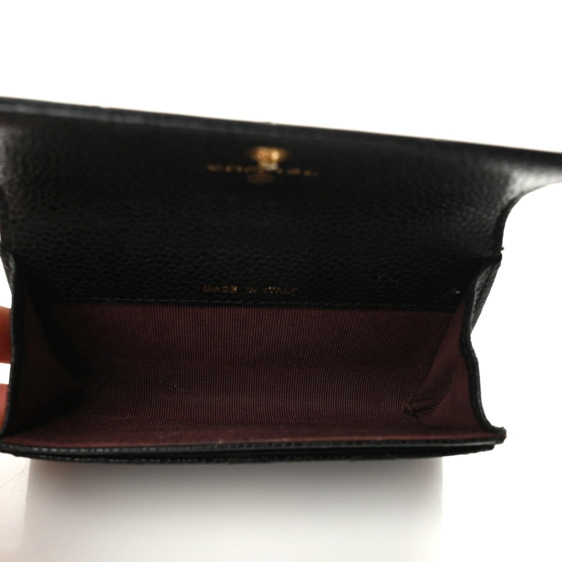 Chanel Caviar Quilted Flap Card Holder Black 5 of 7