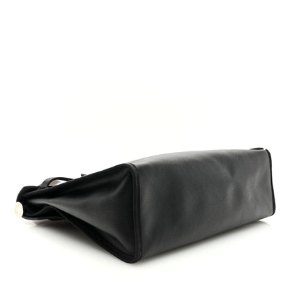 Hermes Toile H Berline Vache Hunter Herbag Zip PM 31 Black Ecru 5 of 11