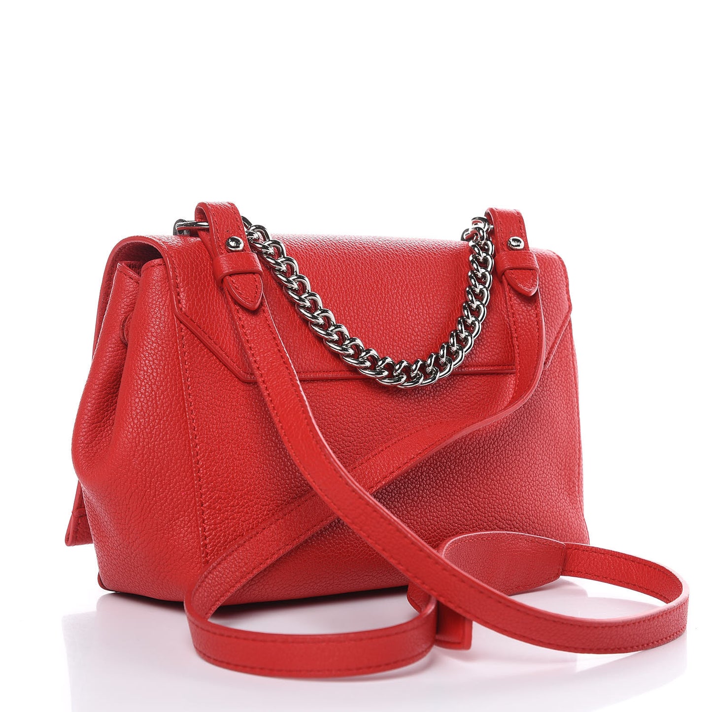 Calfskin Lockme II Chain Bag BB Rubis