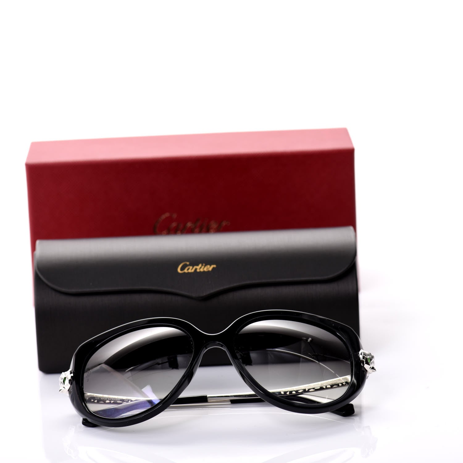 Cartier Panthere Wild De Sunglasses Black 9 of 9