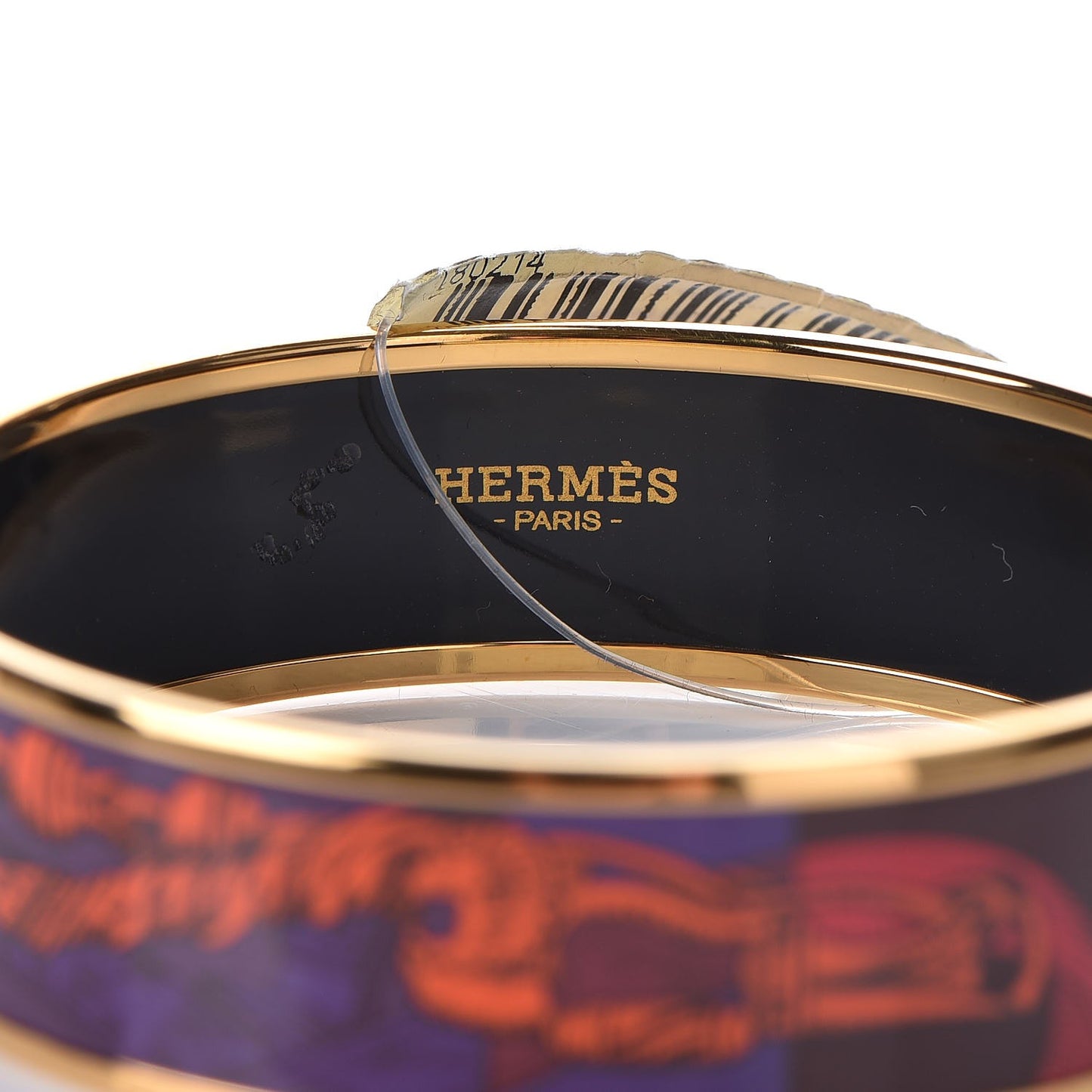 Enamel Printed Della Cavalleria Wide Bracelet 65 Cacao