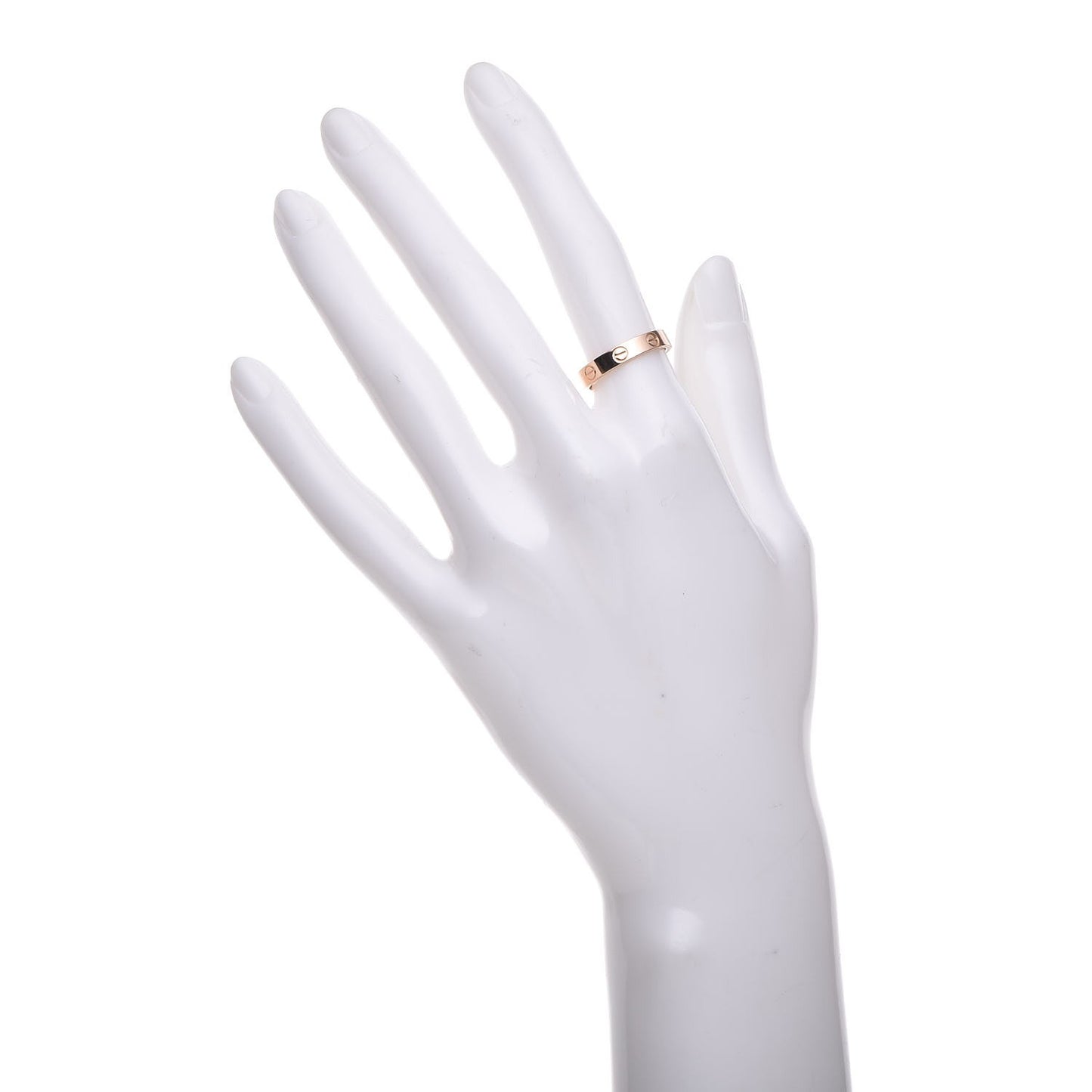 18K Pink Gold 3.5mm LOVE Wedding Band Ring 51 5.75