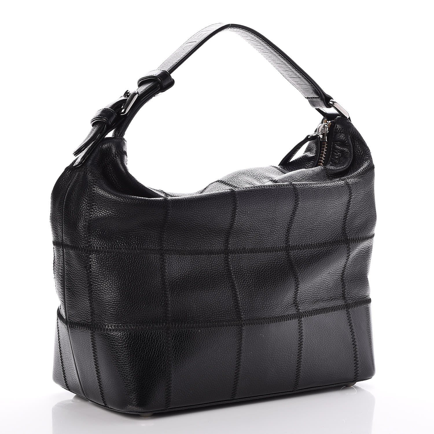 Chanel Caviar Square Stitched Hobo Black 3 of 7