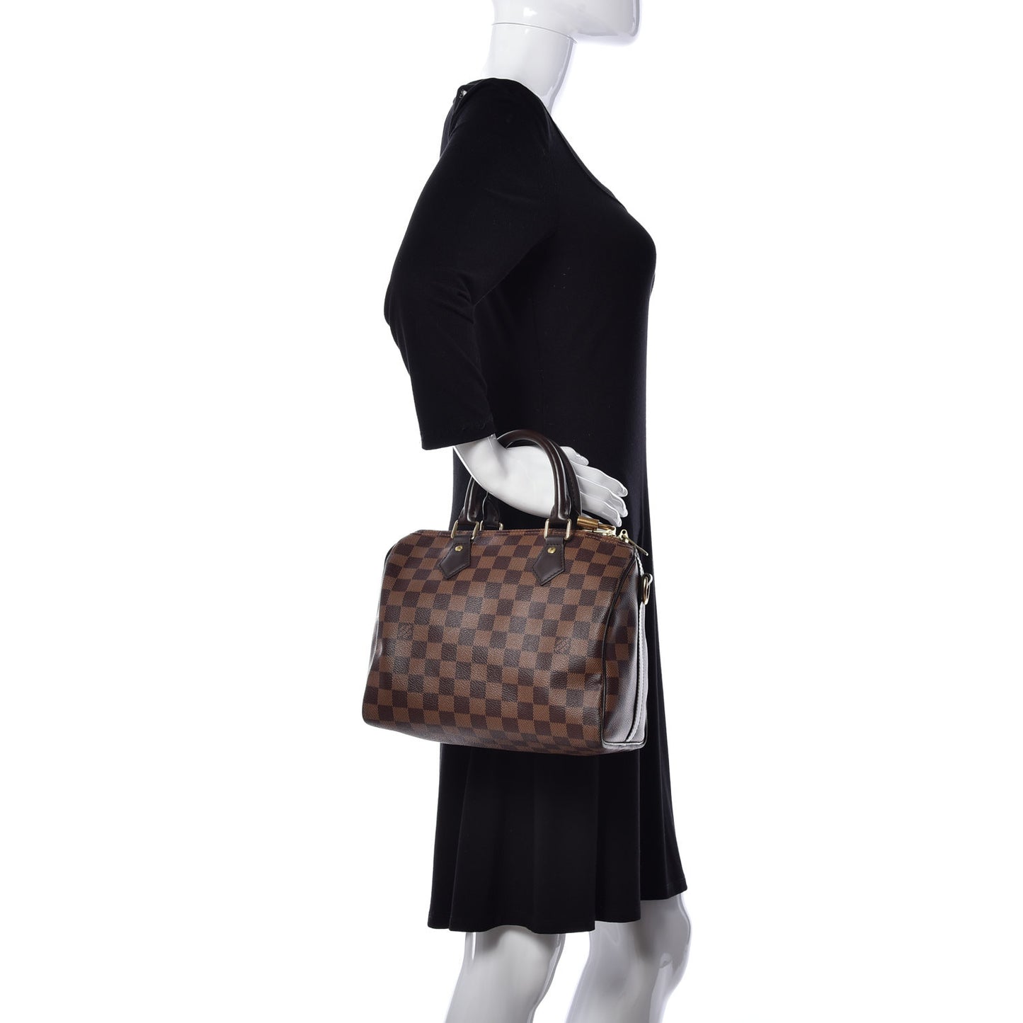 Damier Ebene Speedy Bandouliere 25