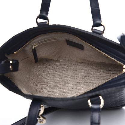 Gucci Microguccissima Small Bree Tote Navy 5 of 10