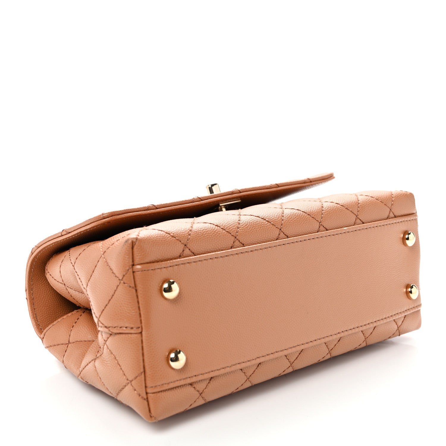 Chanel Caviar Quilted Mini Coco Handle Flap Brown 4 of 12