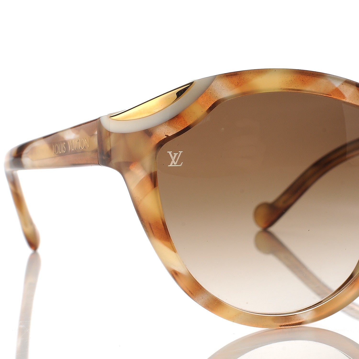 Louis Vuitton Ivy Cat Sunglasses Z0747W Honey Tortoise 7 of 9