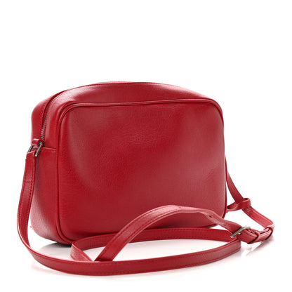 Saint Laurent Lambskin Monogram Lou Camera Bag Eros Red 3 of 10