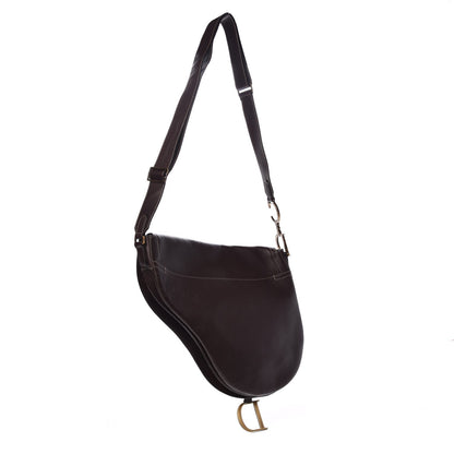Christian Dior Calfskin Baudrier Saddle Bag Brown 3 of 7