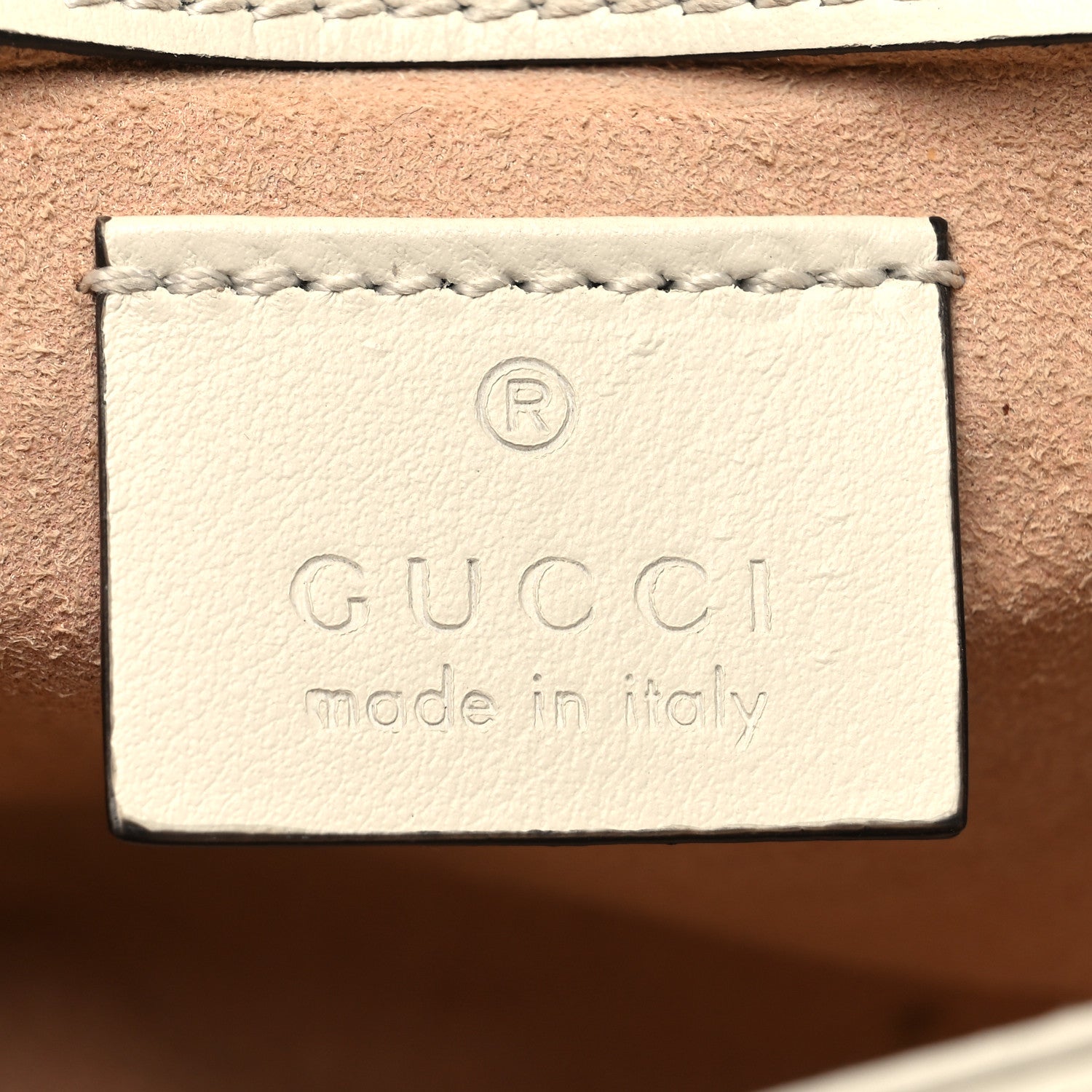 Gucci Calfskin Matelasse Super Mini GG Marmont Shoulder Bag White 6 of 10