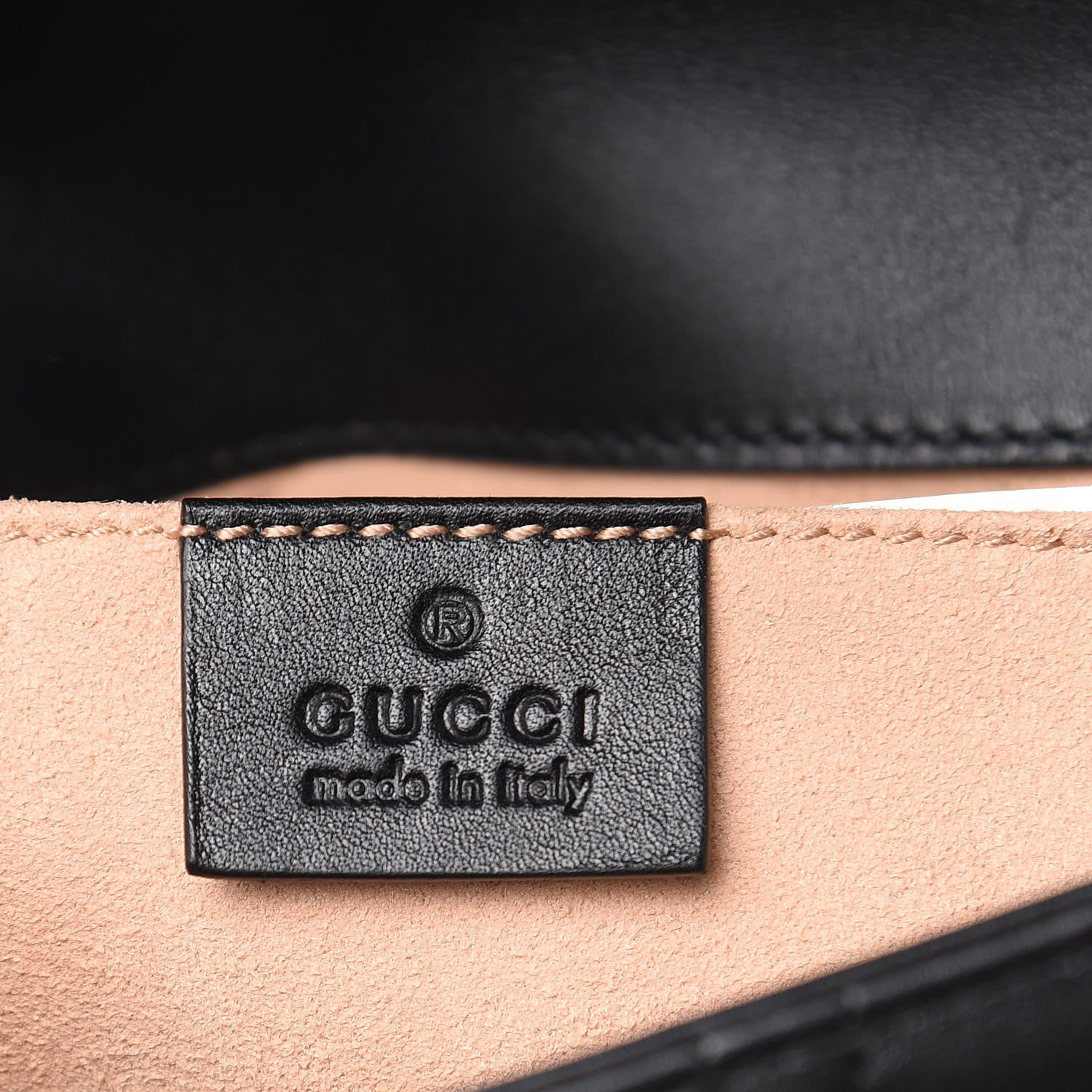 Gucci Calfskin Matelasse Studded Mini Pearly GG Marmont Shoulder Bag Black 6 of 10