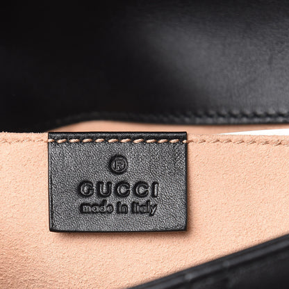 Gucci Calfskin Matelasse Studded Mini Pearly GG Marmont Shoulder Bag Black 6 of 10