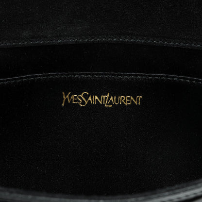 Saint Laurent Patent Monogram Large Belle De Jour Clutch Black 6 of 8