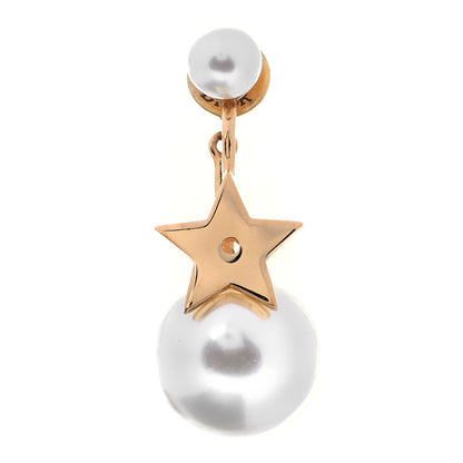 Christian Dior Pearl Strass My ABCDior Tribale Star Earring Aged Gold 1 of 4