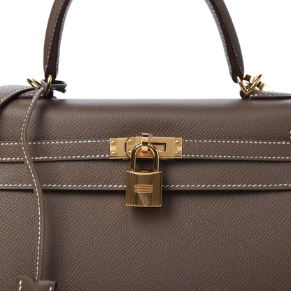 Hermes Epsom Kelly Sellier 25 Etoupe 10 of 11