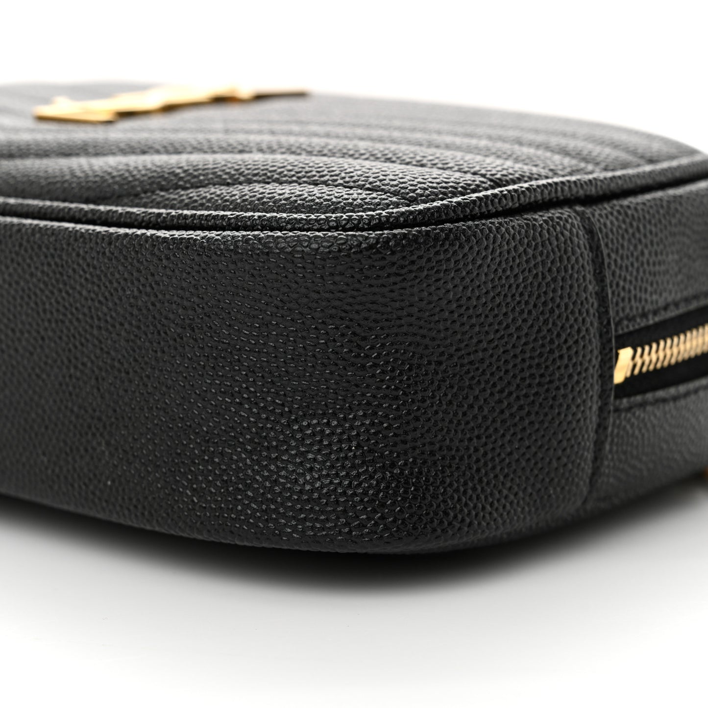 Grain De Poudre Matelasse Monogram Mini Lou Camera Bag Black
