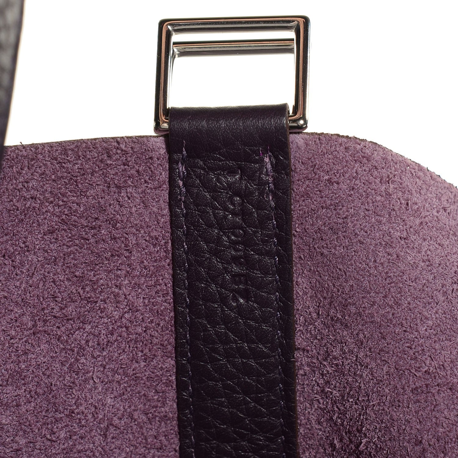 Hermes Taurillon Clemence Picotin Lock GM Raisin 10 of 15