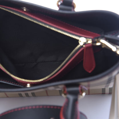 Burberry Horseferry Check Medium Ballingdon Tote Honey Black 6 of 13