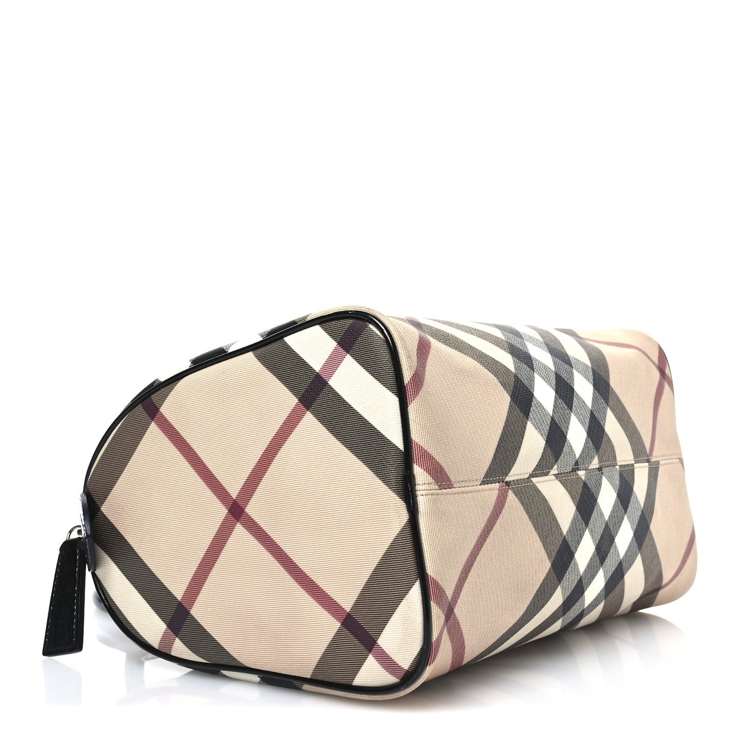 Nova Check Patent Small Chester Bowling Bag Black