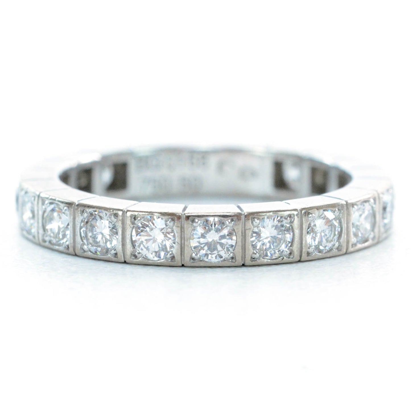 18k White Gold Diamond Lanieres Ring 50 5.5