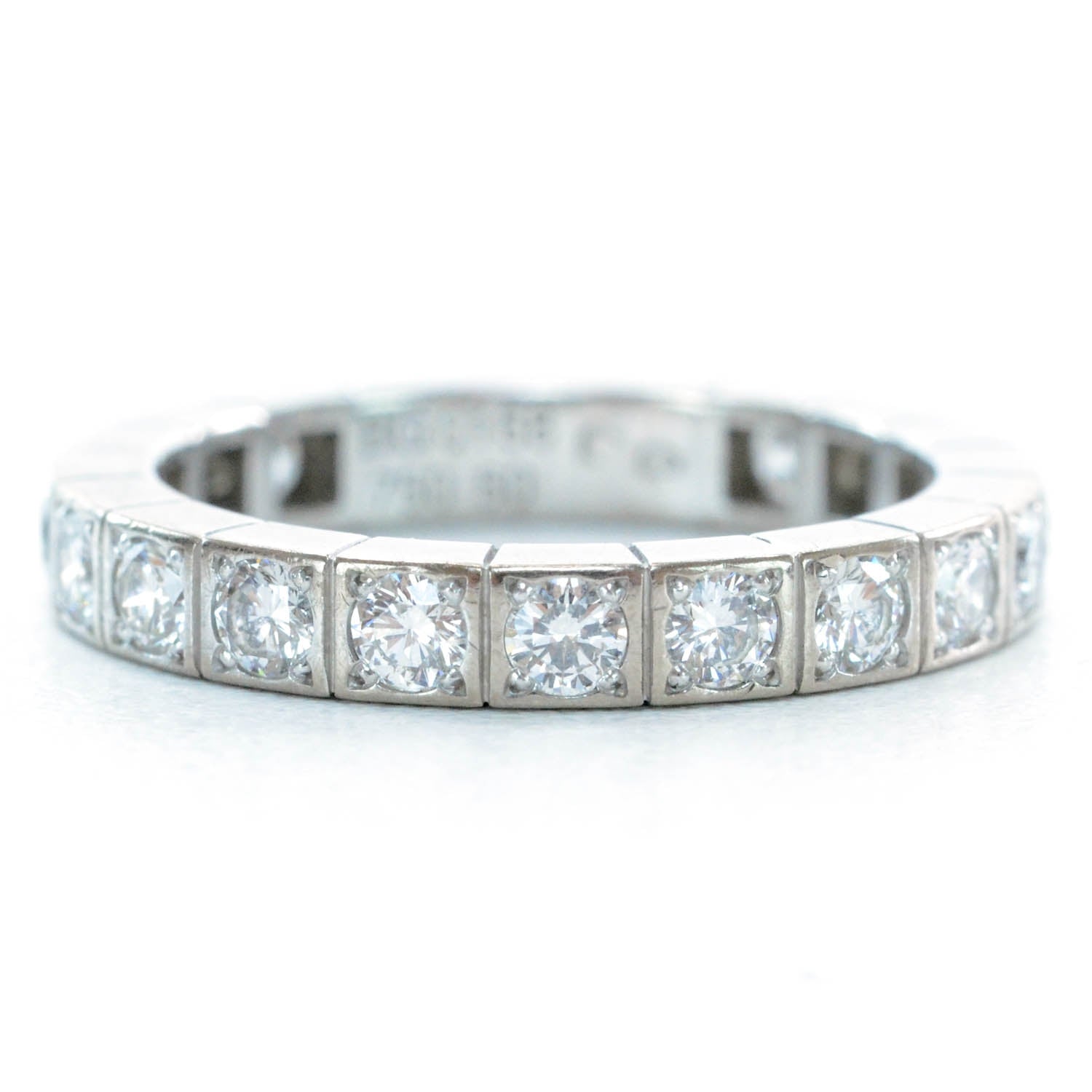 Cartier 18k White Gold Diamond Lanieres Ring 50 5.5 1 of 6