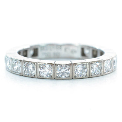 Cartier 18k White Gold Diamond Lanieres Ring 50 5.5 1 of 6