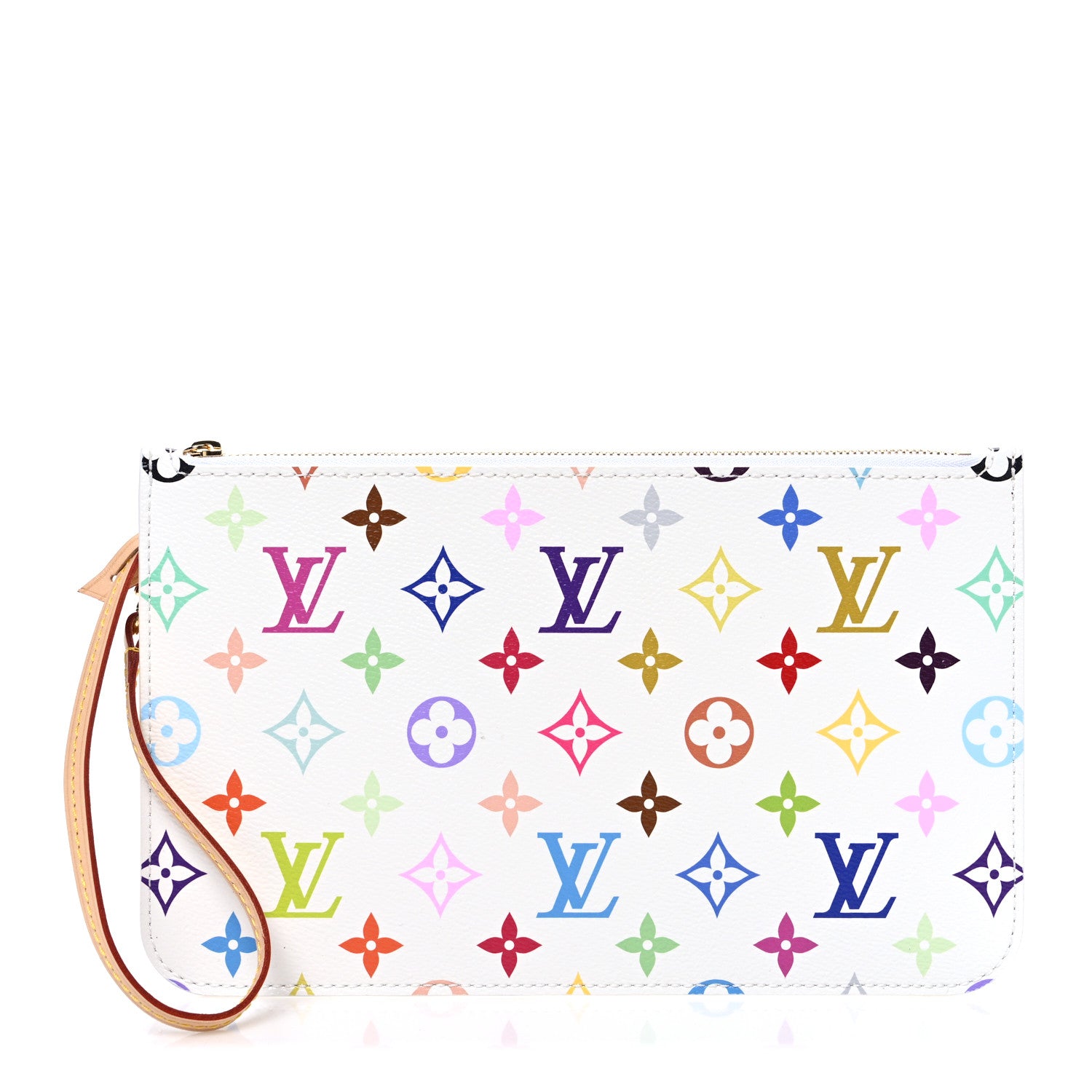 Louis Vuitton LV X TM Monogram Multicolor Neverfull MM Pochette White 1 of 6