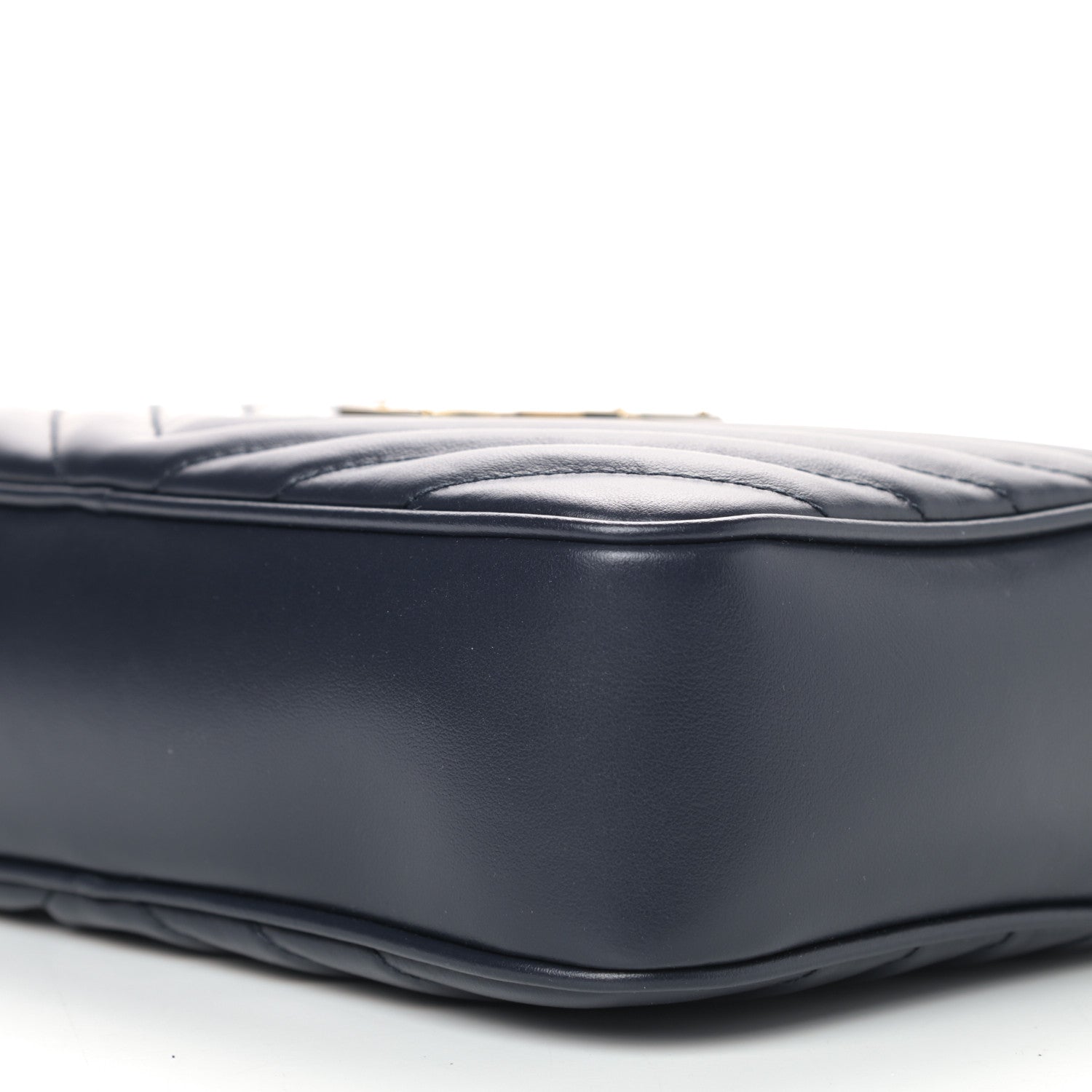 Saint Laurent Calfskin Matelasse Monogram Lou Camera Bag Navy 8 of 9