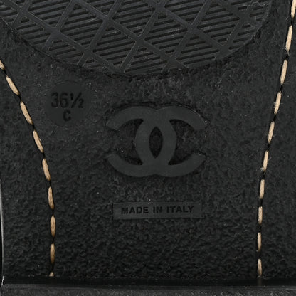 Chanel Calfskin Short Boots 36.5 Black 7 of 12