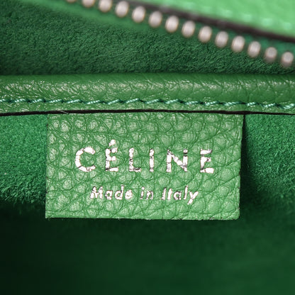 Celine Drummed Calfskin Nano Luggage Mint 7 of 12