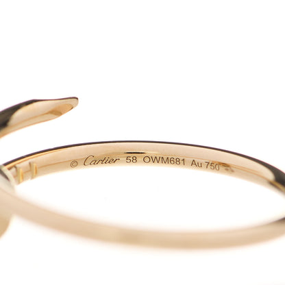 Cartier 18K Yellow Gold Small Juste Un Clou Ring 58 8.25 4 of 5