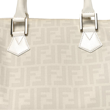Fendi Zucca Spalmati  Lucido Medium Chef Boston White 8 of 10