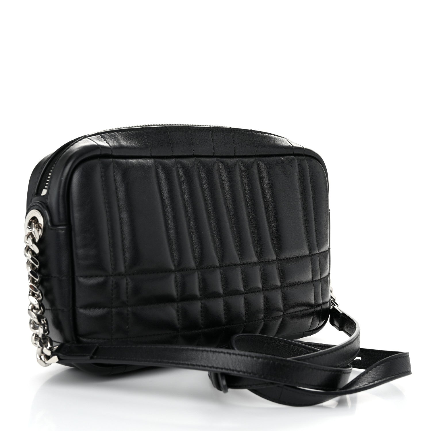 Burberry Calfskin Quilted Small Lola Camera Bag Black 3 of 11