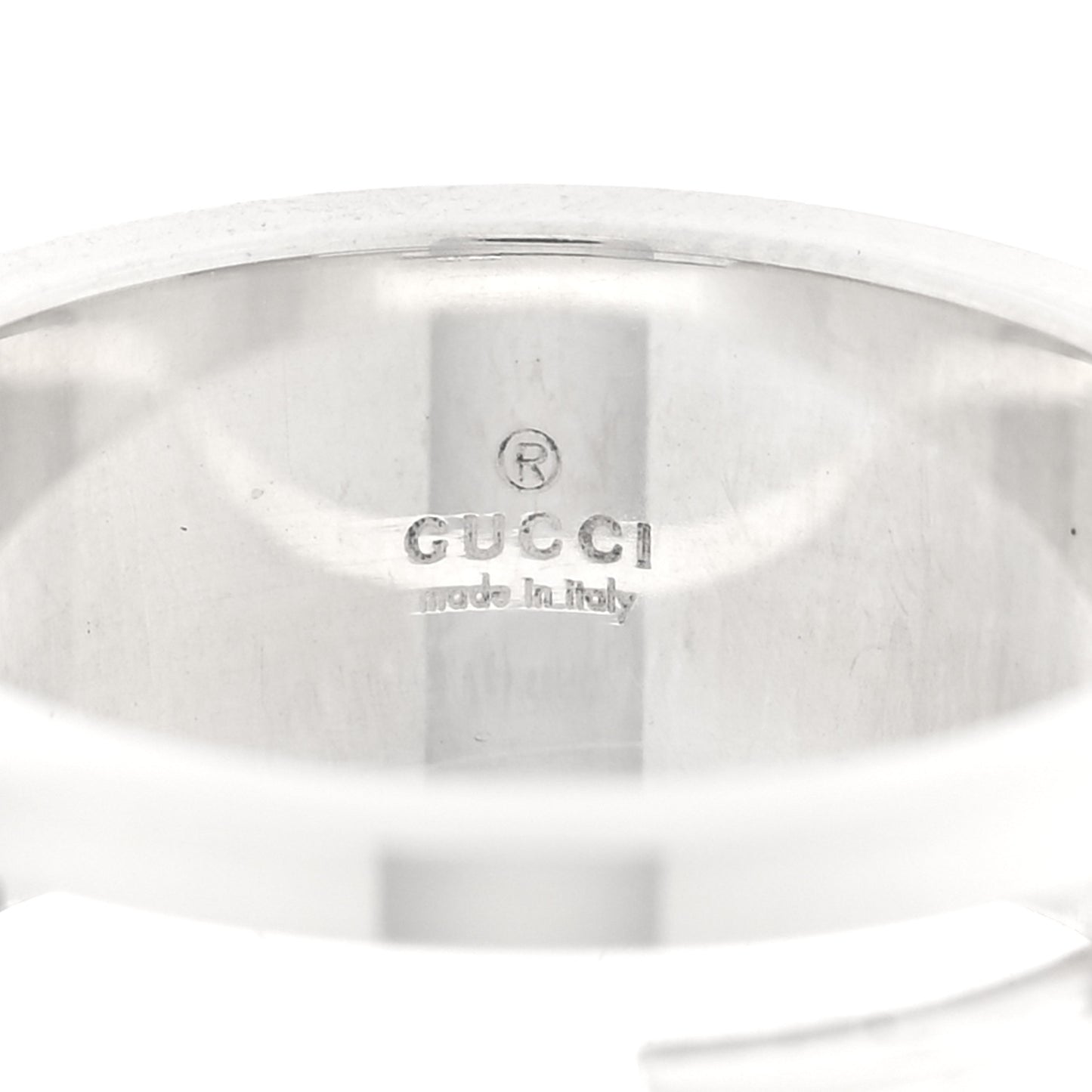 Sterling Silver G Cutout Ring 54 6.75