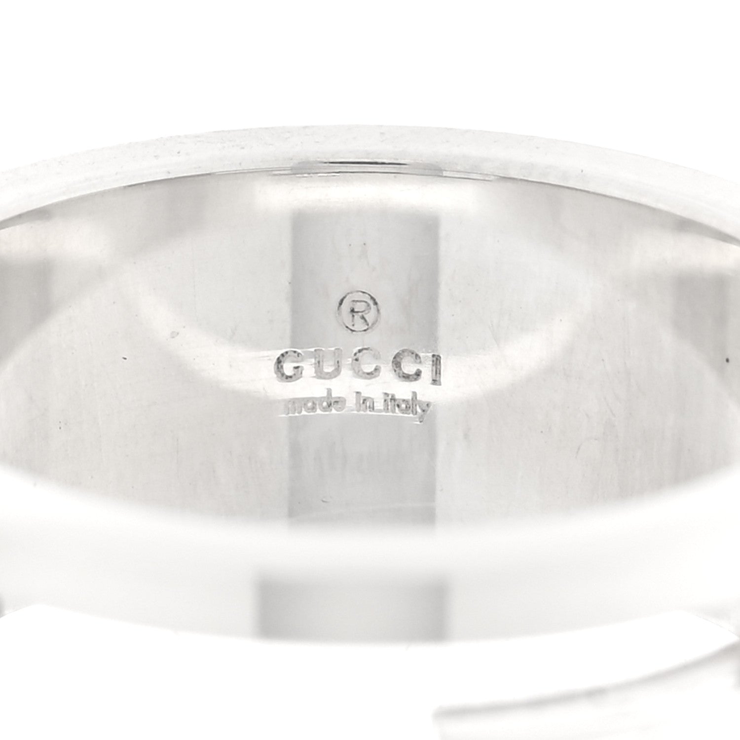 Gucci Sterling Silver G Cutout Ring 54 6.75 4 of 4