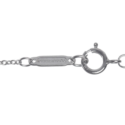 Tiffany 18K White Gold Diamond Fleur De Lis Key Pendant Necklace 5 of 7