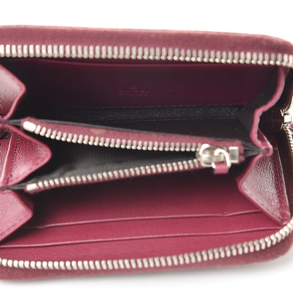 Gucci Crocodile Zip Around Card Case Cherry Gloss 5 of 16