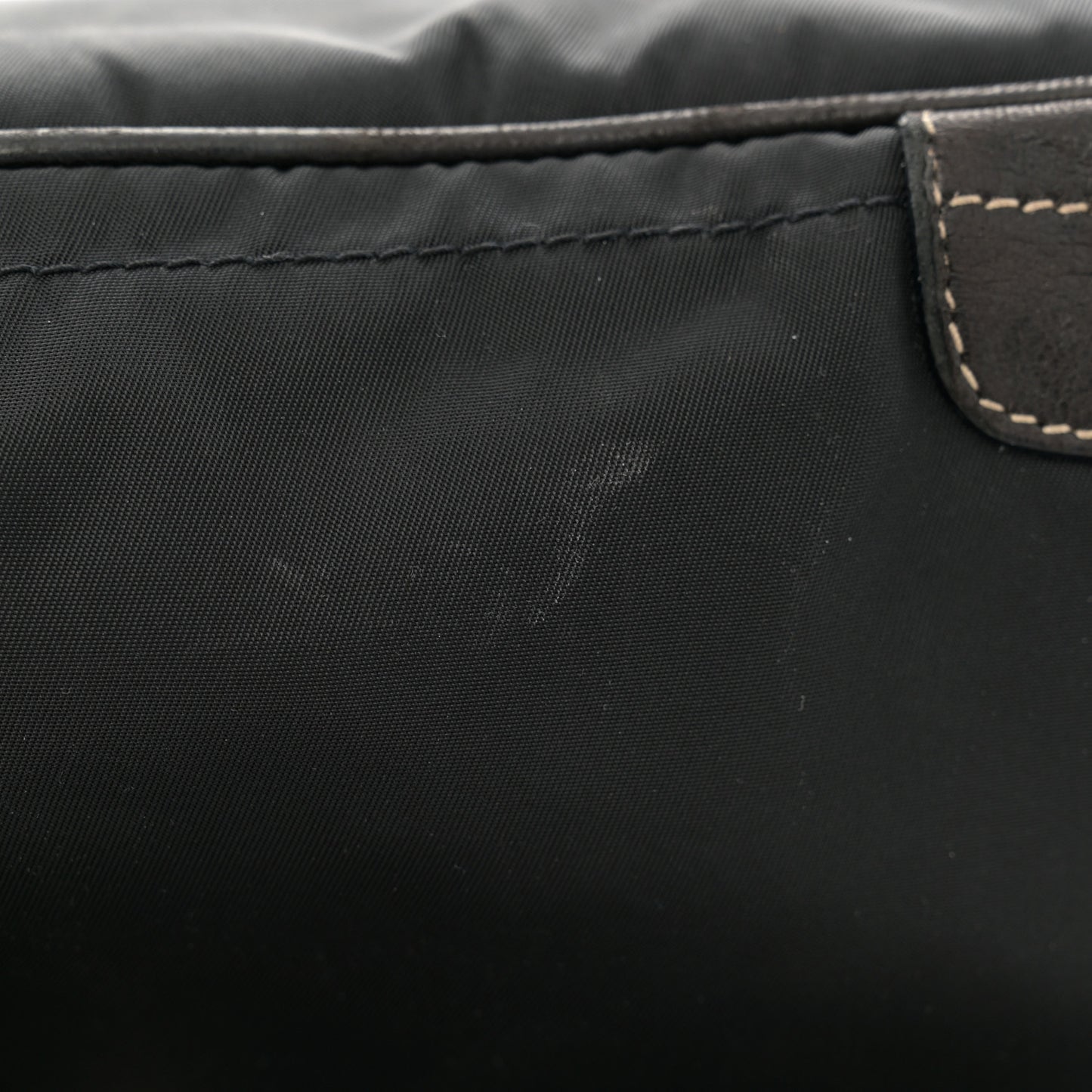 Tessuto Nylon Tassel Shoulder Bag Black