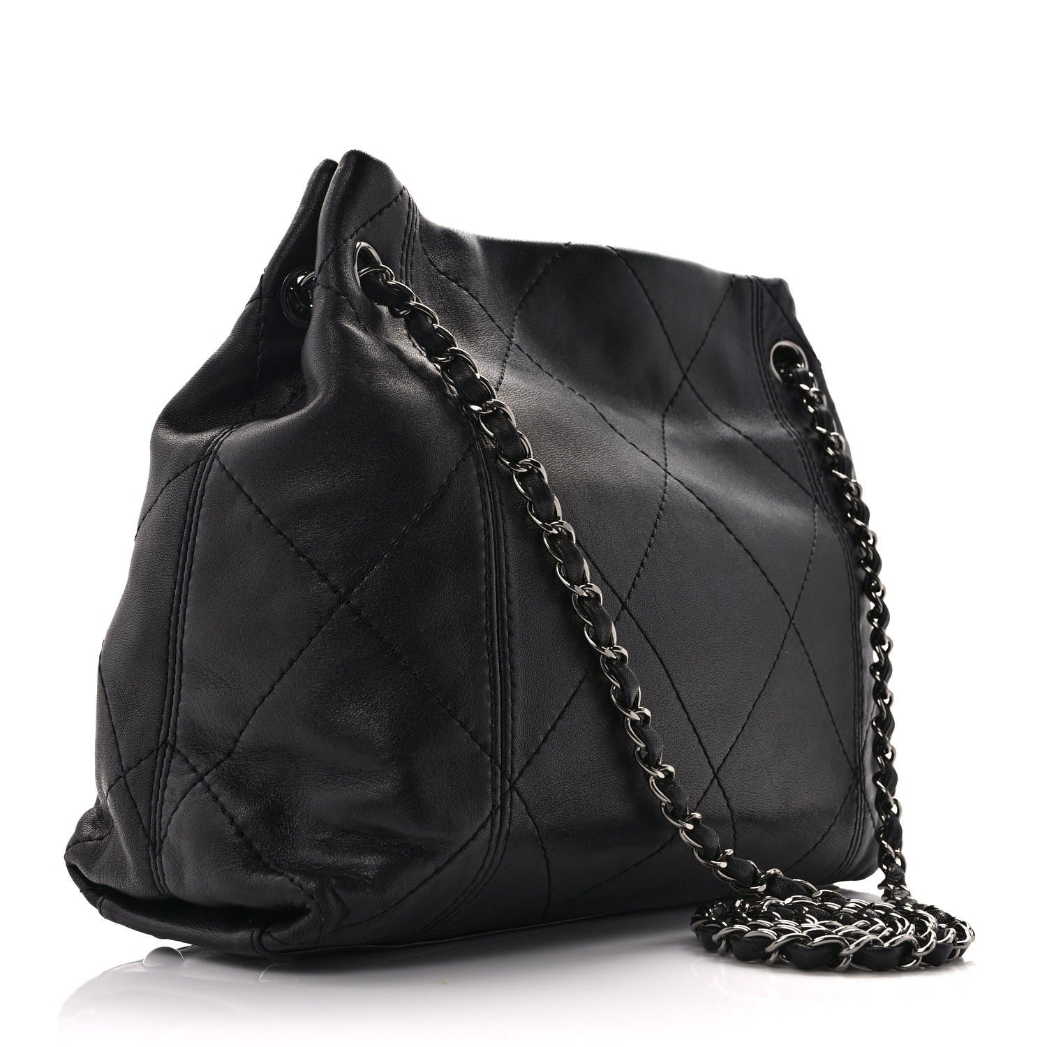 Chanel Lambskin Quilted Small Soft Touch Shoulder Bag Black 3 of 10