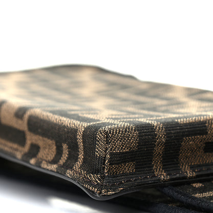 Fendi Fabric Jacquard FF 1974 Cell Pocket Strap You Tobacco Moro Black 7 of 9