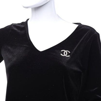 Chanel Crystal CC Brooch Light Gold 2 of 5
